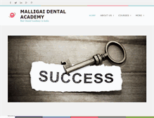 Tablet Screenshot of malligaidentalacademy.com